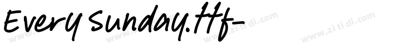 Every Sunday.ttf字体转换